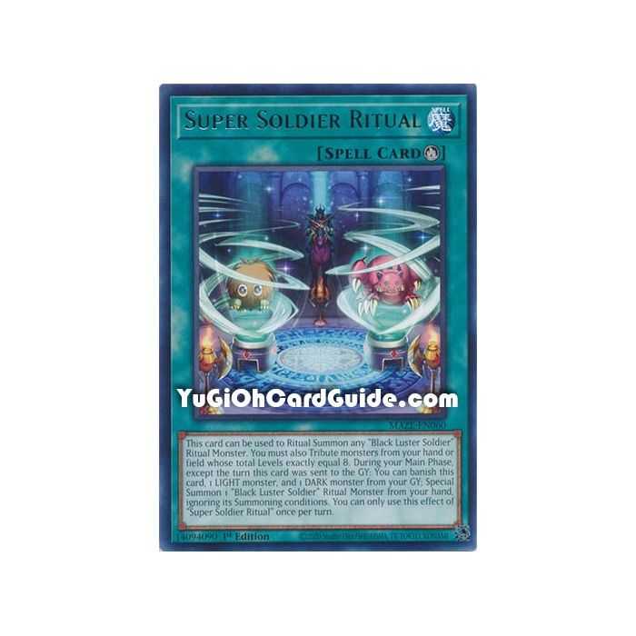 Super Soldier Ritual (Rare) – Maze of Memories | Carta YUGIOH en México