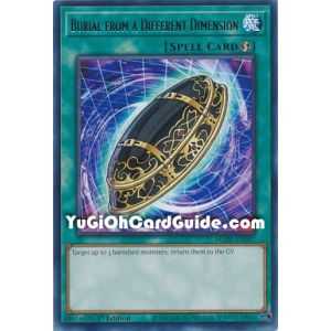 Burial from a Different Dimension (Rare) – Maze of Memories | Carta YUGIOH en México