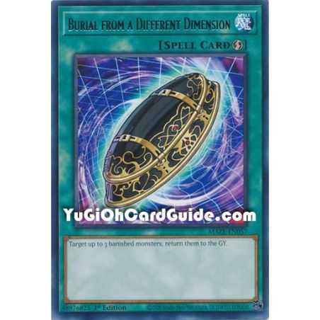 Burial from a Different Dimension (Rare) – Maze of Memories | Carta YUGIOH en México