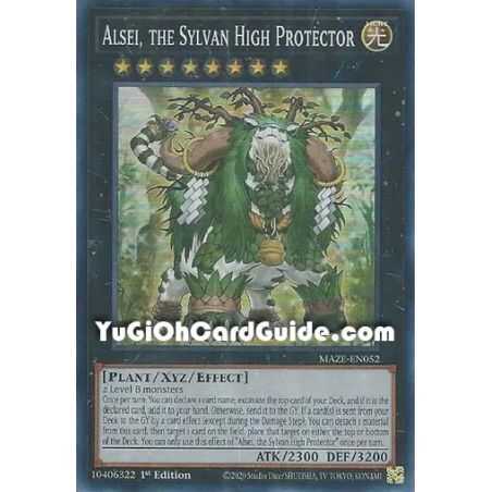 Alsei, the Sylvan High Protector (Super Rare) – Maze of Memories | Carta YUGIOH en México