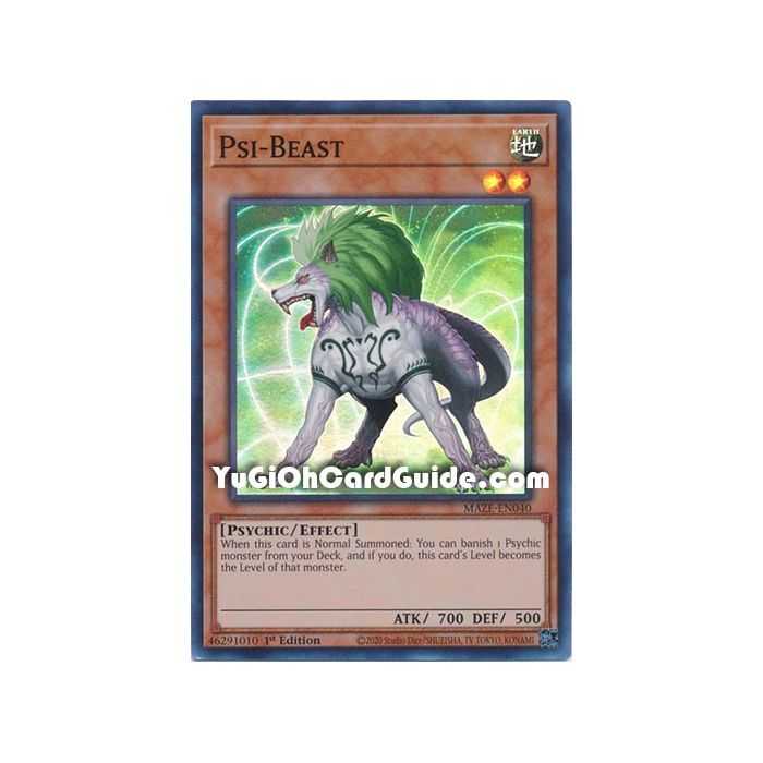 Psi-Beast (Super Rare) – Maze of Memories | Carta YUGIOH en México