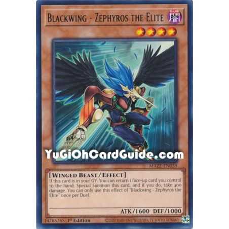 Blackwing - Zephyros the Elite (Rare) – Maze of Memories | Carta YUGIOH en México