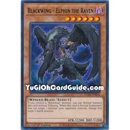 Blackwing - Elphin the Raven (Rare) – Maze of Memories | Carta YUGIOH en México