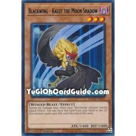Blackwing - Kalut the Moon Shadow (Rare) – Maze of Memories | Carta YUGIOH en México