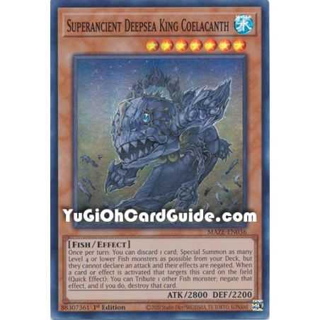 Superancient Deepsea King Coelacanth (Super Rare) – Maze of Memories | Carta YUGIOH en México