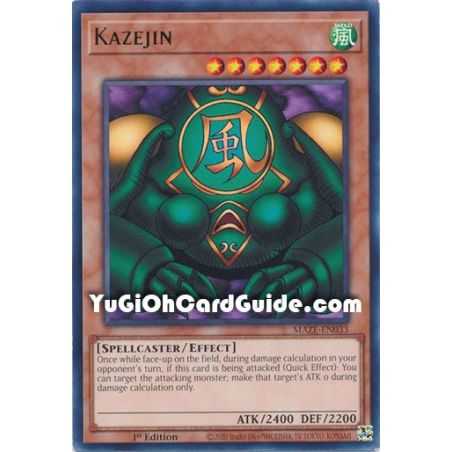 Kazejin (Rare) – Maze of Memories | Carta YUGIOH en México