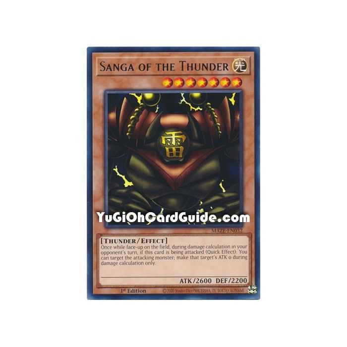 Sanga of the Thunder (Rare) – Maze of Memories | Carta YUGIOH en México
