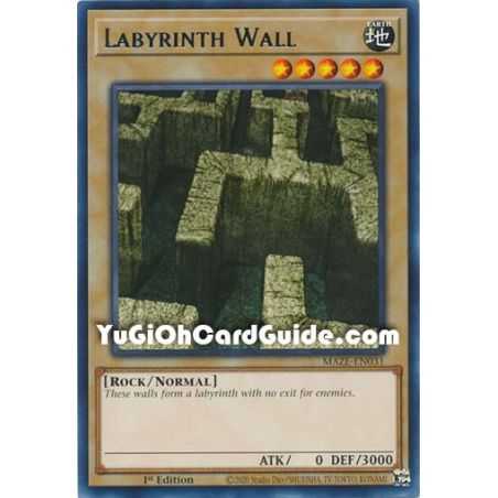 Labyrinth Wall (Rare) – Maze of Memories | Carta YUGIOH en México