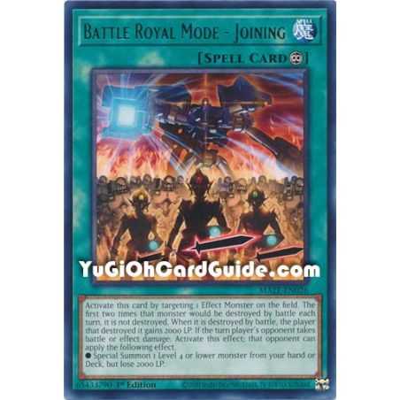 Battle Royal Mode - Joining (Rare) – Maze of Memories | Carta YUGIOH en México