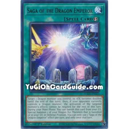 Saga of the Dragon Emperor (Rare) – Maze of Memories | Carta YUGIOH en México