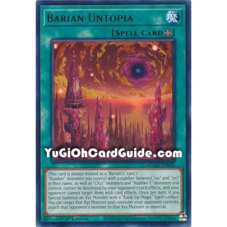 Barian Untopia (Rare) – Maze of Memories | Carta YUGIOH en México