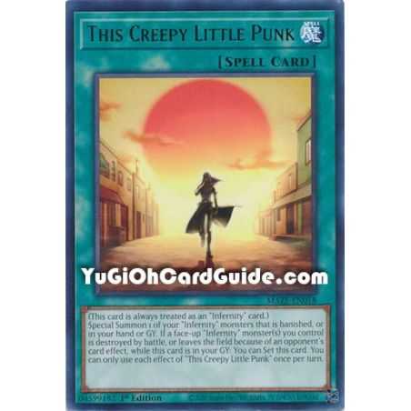 This Creepy Little Punk (Rare) – Maze of Memories | Carta YUGIOH en México