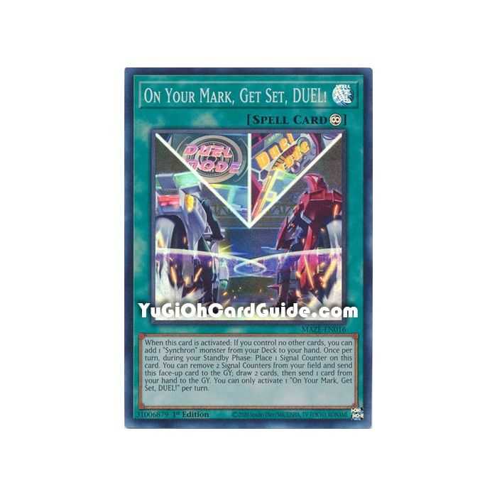 On Your Mark, Get Set, DUEL! (Super Rare) – Maze of Memories | Carta YUGIOH en México
