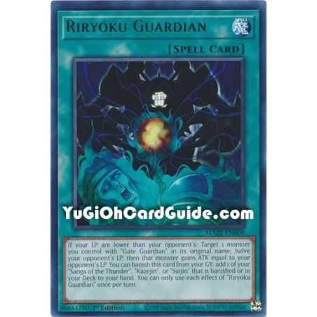 Riryoku Guardian (Rare) – Maze of Memories | Carta YUGIOH en México