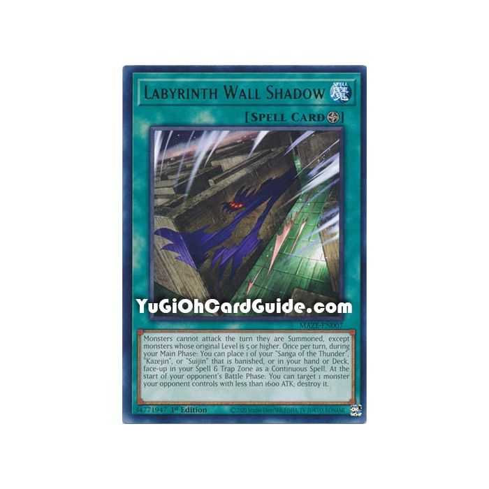 Labyrinth Wall Shadow (Rare) – Maze of Memories | Carta YUGIOH en México