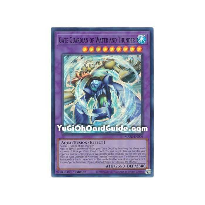 Gate Guardian of Water and Thunder (Super Rare) – Maze of Memories | Carta YUGIOH en México