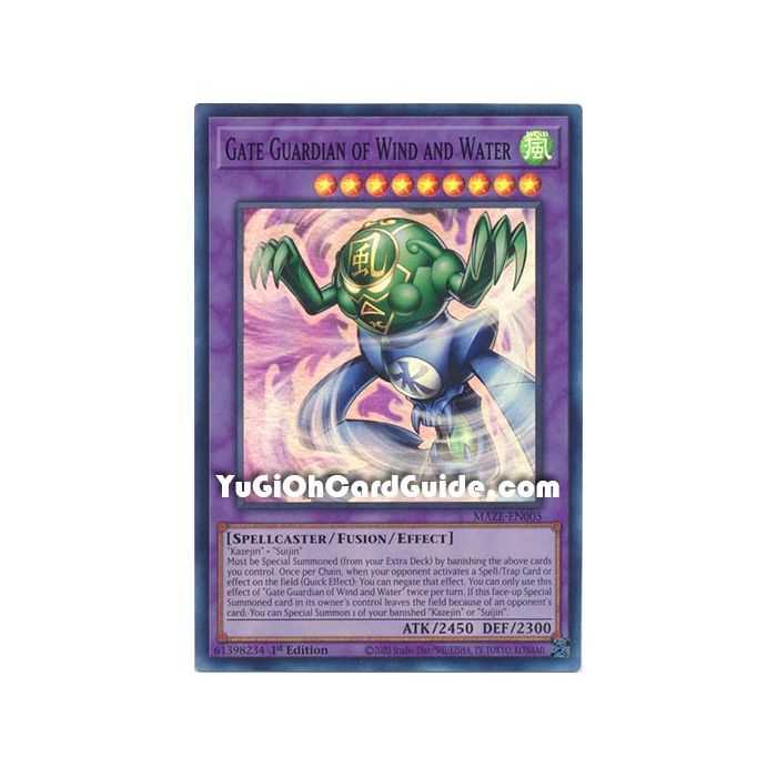 Gate Guardian of Wind and Water (Super Rare) – Maze of Memories | Carta YUGIOH en México