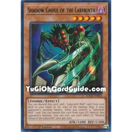 Shadow Ghoul of the Labyrinth (Rare) – Maze of Memories | Carta YUGIOH en México