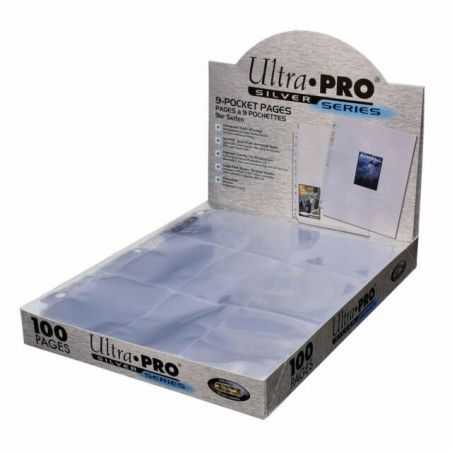Hojas para Carpeta 9 Espacios Ultra-Pro Silver C/100