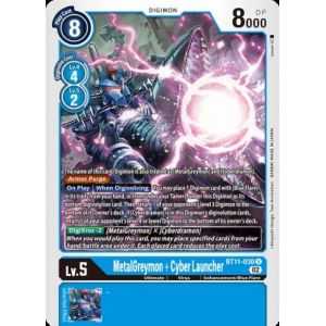 MetalGreymon + Cyber Launcher (Uncommon/Foil)