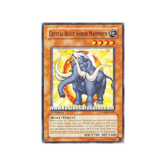 Crystal Beast Amber Mammoth (Common)
