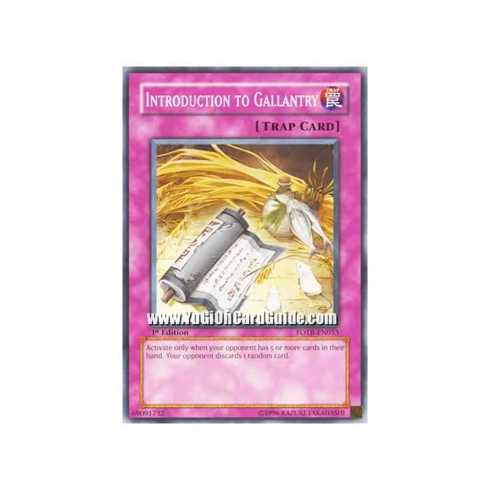 Introduction to Gallantry (Common)