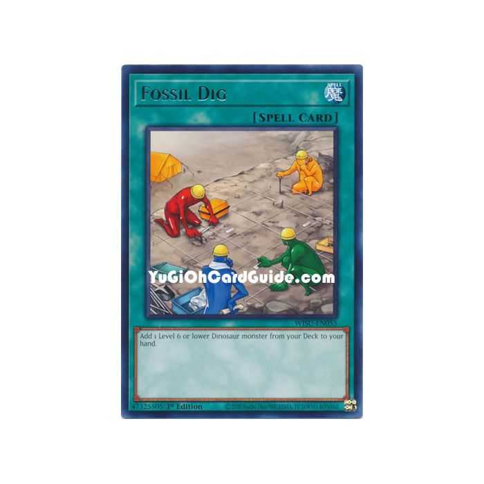 Fossil Dig (Rare) – Wild Survivors | Carta YUGIOH en México