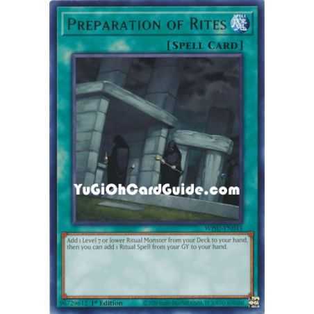 Preparation of Rites (Rare) – Wild Survivors | Carta YUGIOH en México