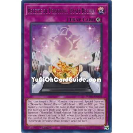 Recette de Personnel (Staff Recipe) (Rare) – Wild Survivors | Carta YUGIOH en México