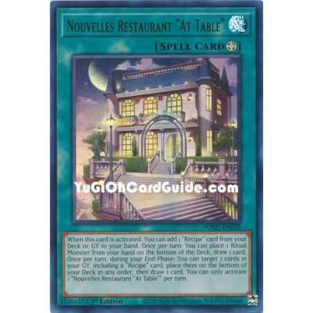 Nouvelles Restaurant At Table"" (Ultra Rare) – Wild Survivors | Carta YUGIOH en México