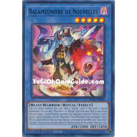 Balameuniere de Nouvelles (Super Rare) – Wild Survivors | Carta YUGIOH en México