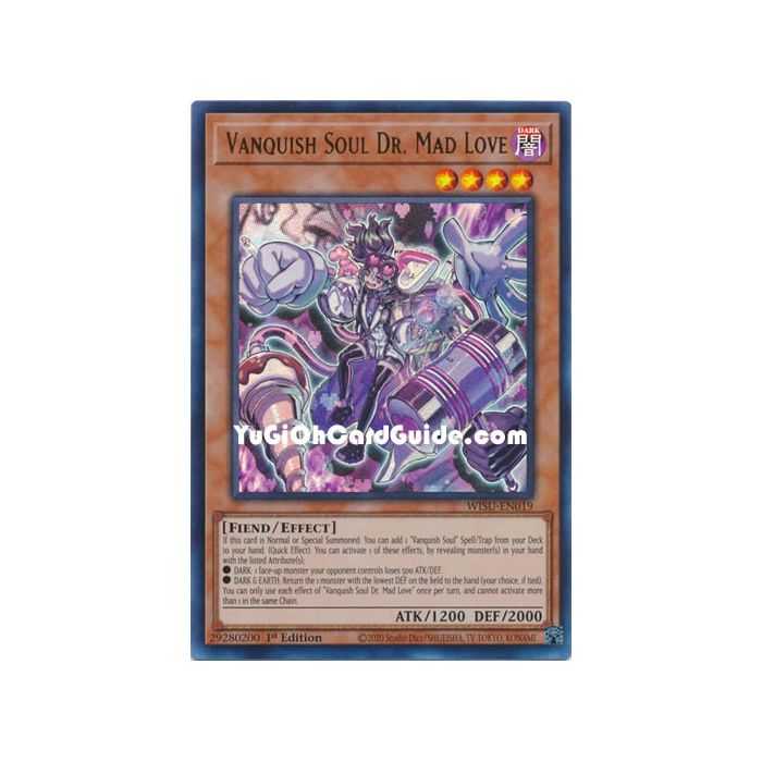 Vanquish Soul Dr. Mad Love (Ultra Rare) – Wild Survivors | Carta YUGIOH en México