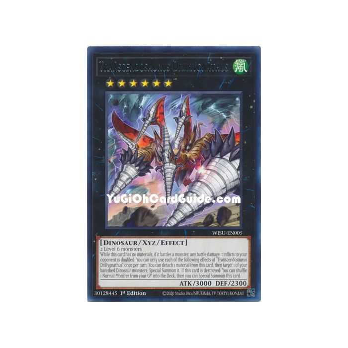 Transcendosaurus Drillygnathus (Rare) – Wild Survivors | Carta YUGIOH en México