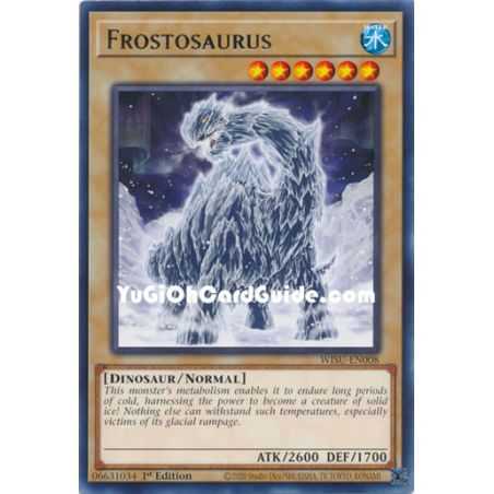 Frostosaurus (Rare) – Wild Survivors | Carta YUGIOH en México