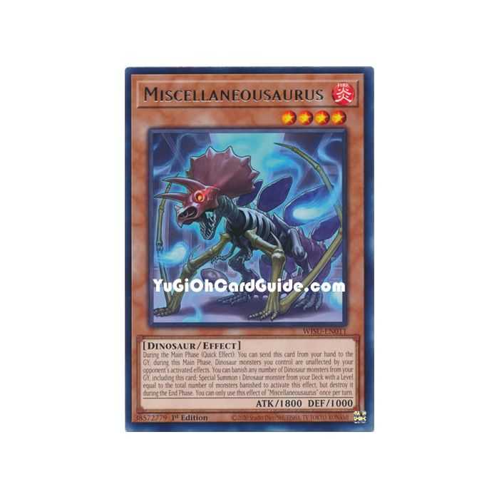 Miscellaneousaurus (Rare) – Wild Survivors | Carta YUGIOH en México