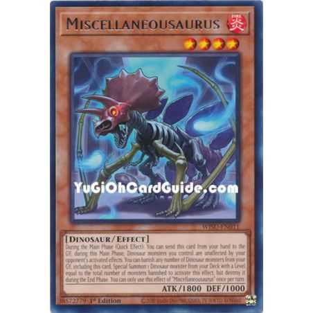 Miscellaneousaurus (Rare) – Wild Survivors | Carta YUGIOH en México