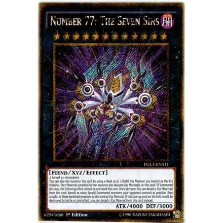 Number 77: The Seven Sins (Gold Rare)