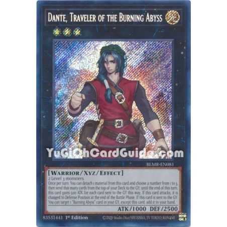 Dante, Traveler of the Burning Abyss (Secret Rare)