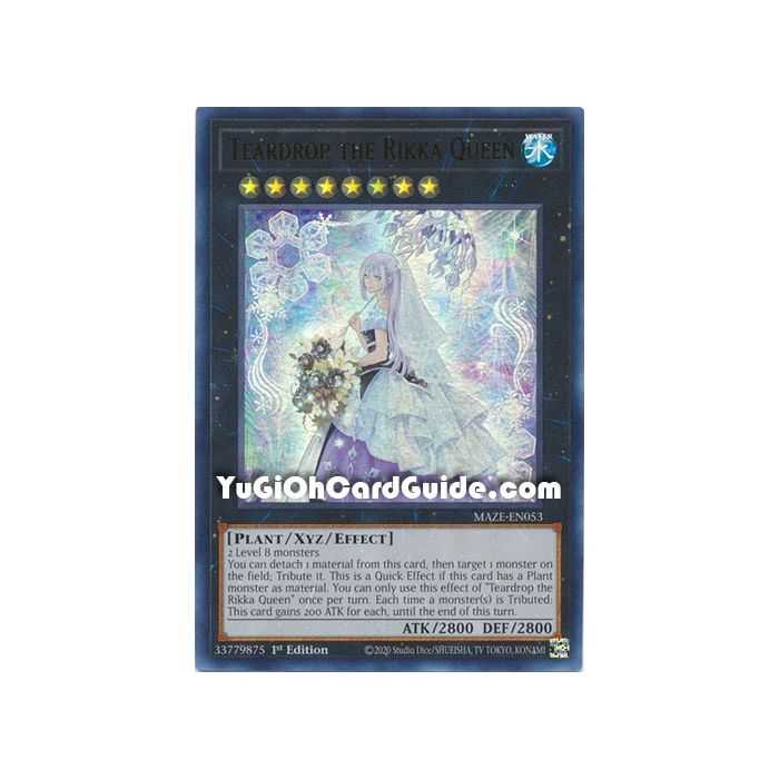 Teardrop the Rikka Queen (Collector's Rare) – Maze of Memories | Carta YUGIOH en México