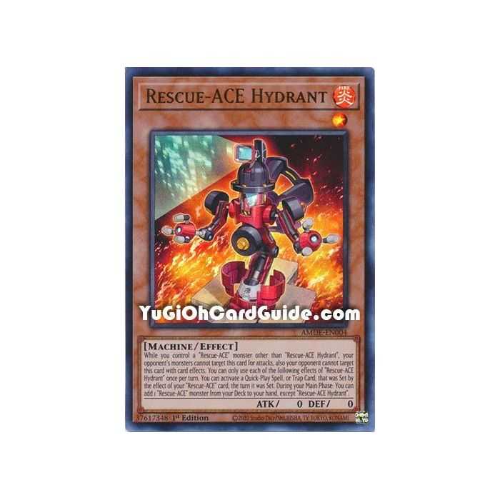 Rescue-ACE Hydrant (Collector Rare) – Amazing Defenders | Carta YUGIOH en México