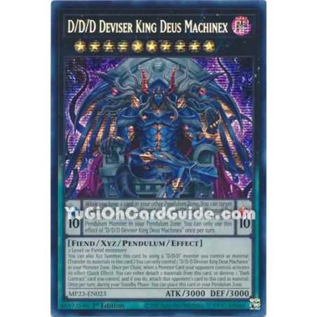 D/D/D Deviser King Deus Machinex (Prismatic Secret Rare) – 2023 25th Anniversary Tin | Carta YUGIOH en México