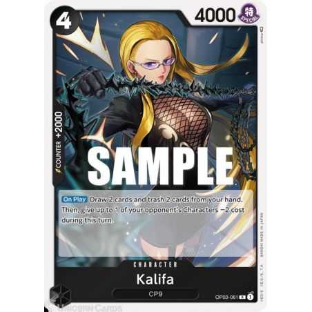 Kalifa (081)(Rare) – OP3 Pillars of Strength | Carta ONE PIECE en México