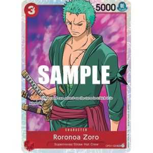 Roronoa Zoro (025)(Super Rare) – OP1 Romance Dawn | Carta ONE PIECE en México