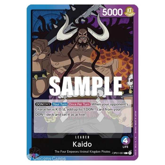 Kaido (061)(Leader) – OP1 Romance Dawn | Carta ONE PIECE en México