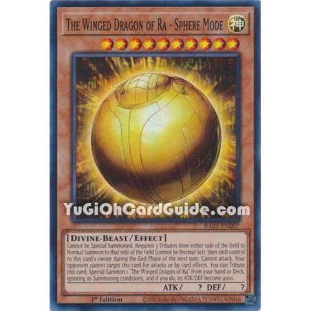 The Winged Dragon of Ra - Sphere Mode (Platinum Secret Rare)