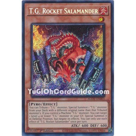 T.G. Rocket Salamander (Quarter Century Secret Rare)