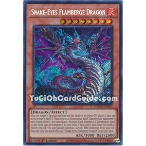 Snake-Eyes Flamberge Dragon (Quarter Century Secret Rare)