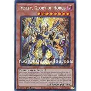 Imsety, Glory of Horus (Quarter Century Secret Rare)