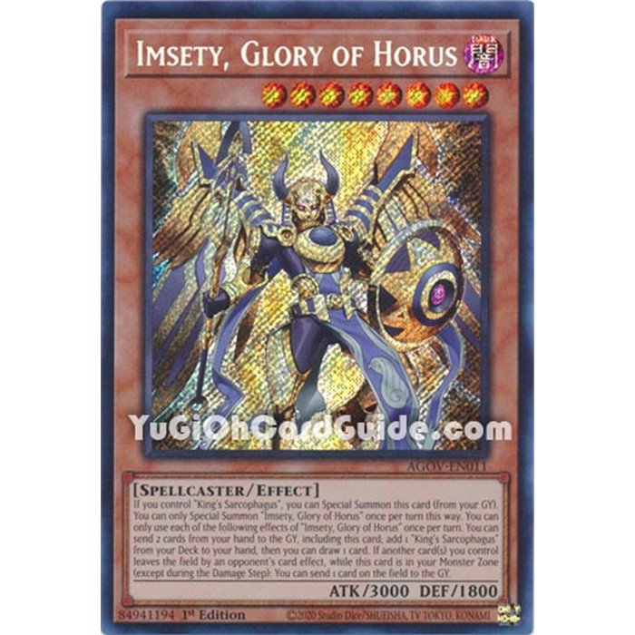 Imsety, Glory of Horus (Quarter Century Secret Rare)