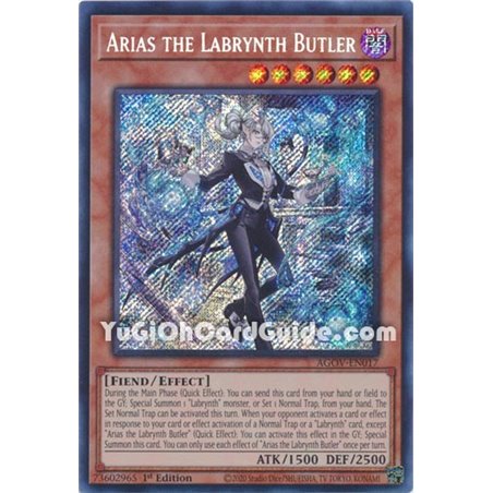 Arias the Labrynth Butler (Secret Rare)